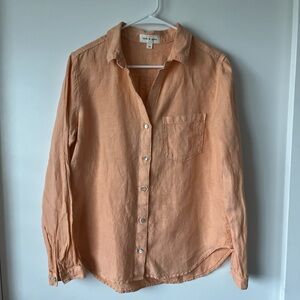 (SOLD) Cloth and Stone Peach Button-Up Shirt